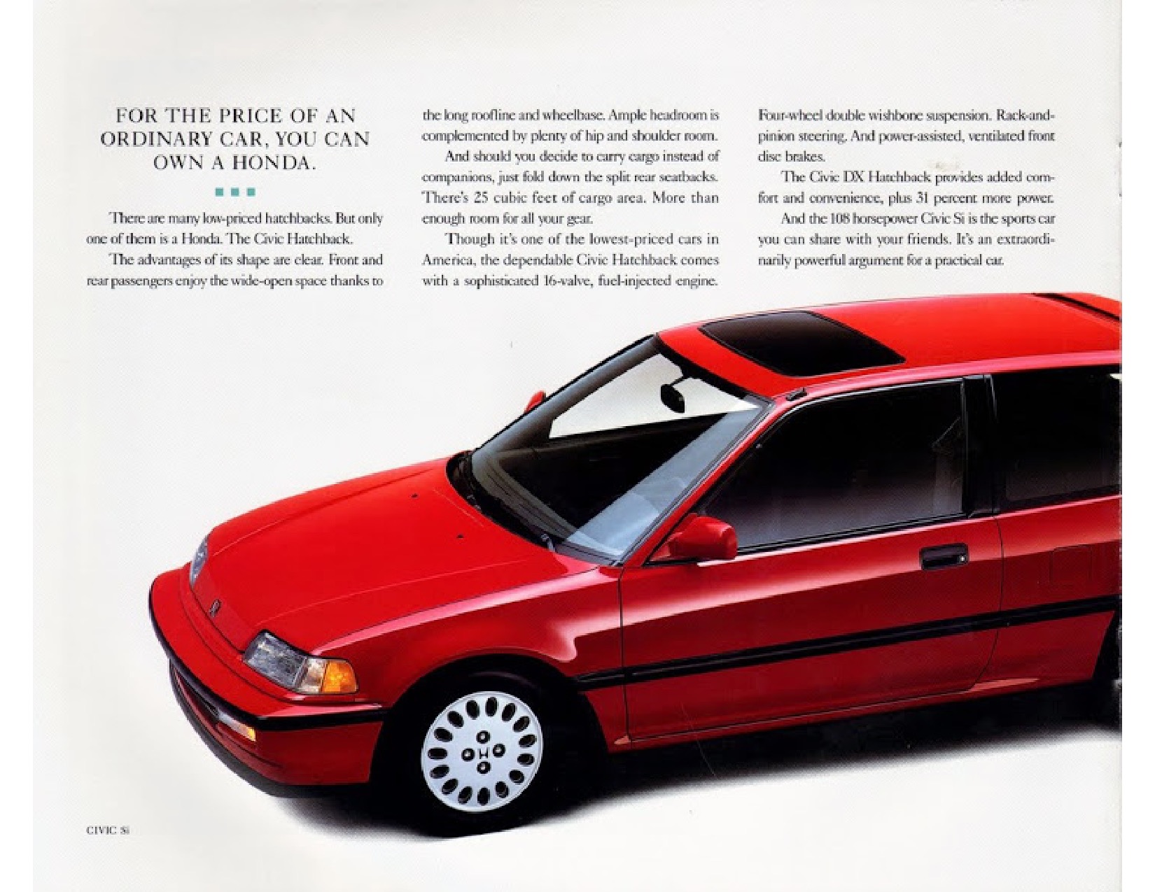 1991 Honda Brochure Page 16